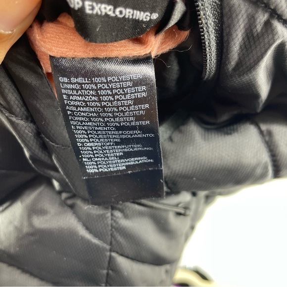 The North Face Pink/Black Reversible Quilted Vest XS B151 - Picture 5 of 15